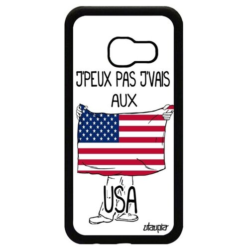 фото Ударопрочный чехол на смартфон // galaxy a3 2017 // "еду в сша" страна патриот, utaupia, белый