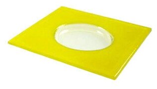 Тарелка «Хэло» 24*24см желтая (BDK-Glass)