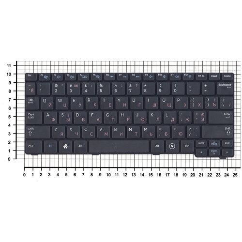 Клавиатура для нетбука Samsumg N100 черная 1103₽