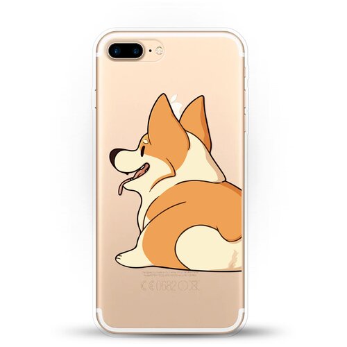 фото Силиконовый чехол корги на apple iphone 7 plus andy & paul