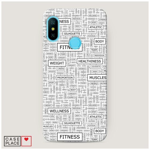фото Чехол пластиковый xiaomi mi a2 lite спортивные таблички case place