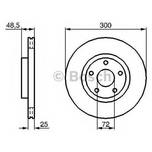 Тормозной диск Bosch 0986479183