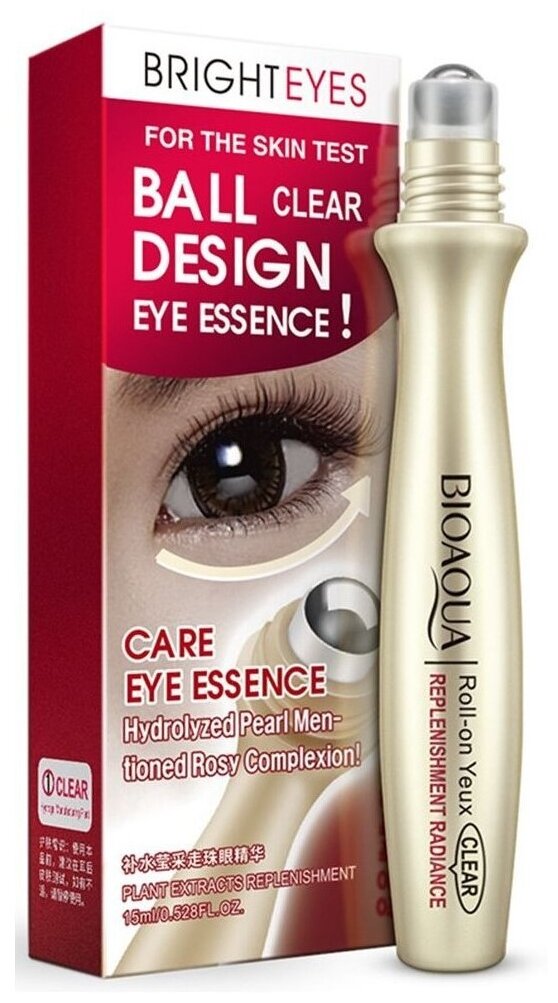 BioAqua Сыворотка-роллер для век Bright Eyes Essence, 15 мл, 15 г