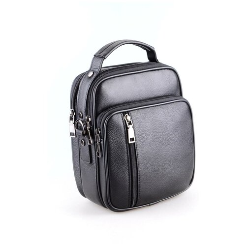 фото Сумка кросс-боди rubelleather, фактура гладкая, черный