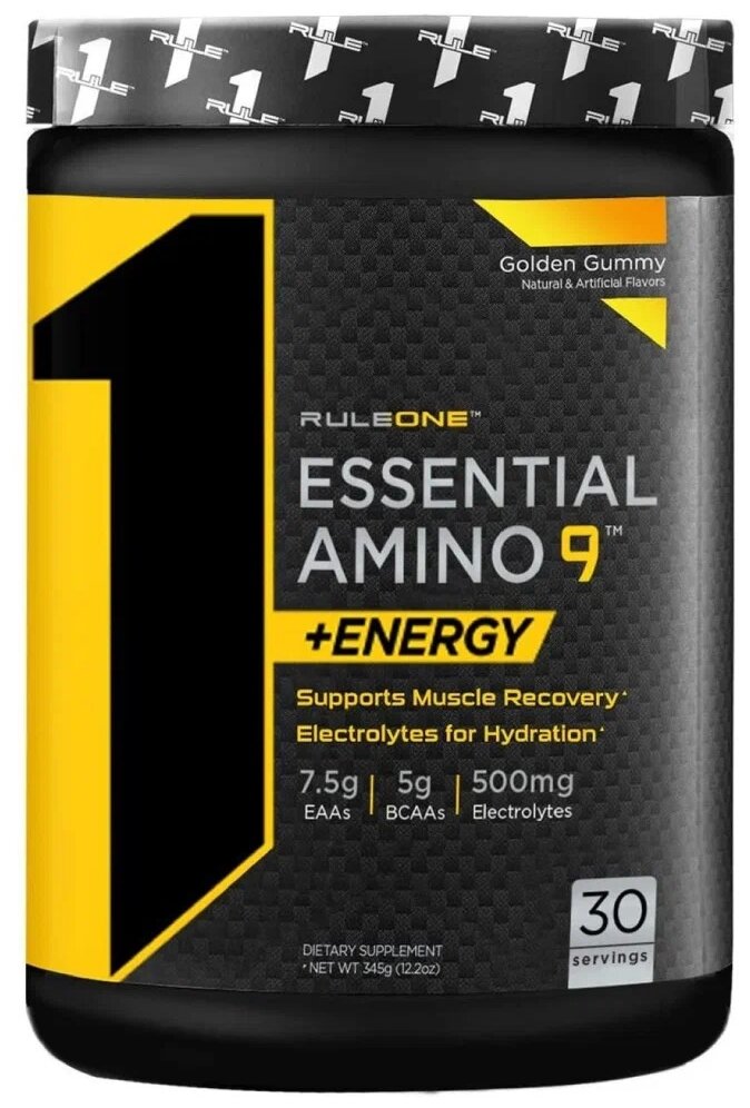 RULE ONE Essential Amino 9 + Energy (с кофеином) 345 г (Golden Gummy)