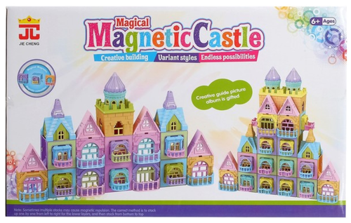 Конструктор JIE CHENG Magical Magnetic Castle AQ-753, 95 дет.