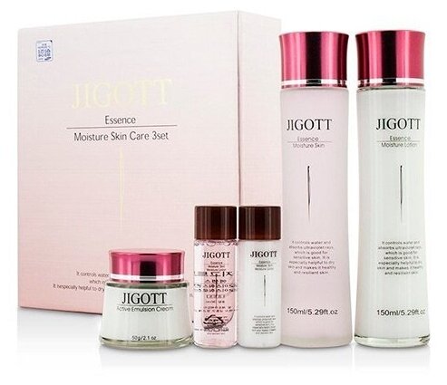 Набор увлажняющих средств [Jigott] Essence Moisture Skin Care 3 Set