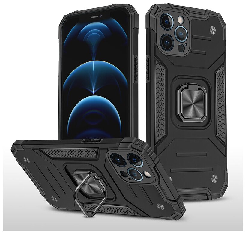Противоударный чехол Legion Case для iPhone 12 Pro Max черный