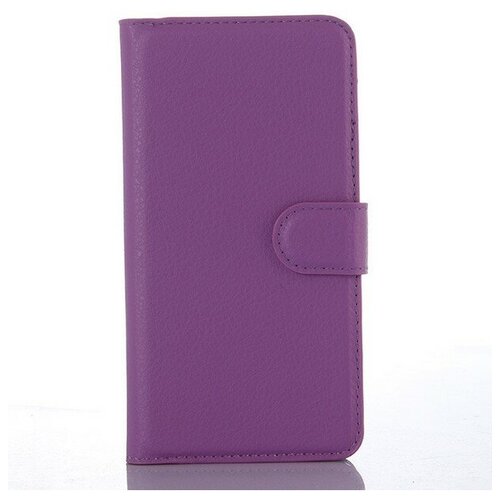фото Чехол mypads для huawei honor 7i dual sim с мульти-подставкой застёжкой и визитницей фиолетовый
