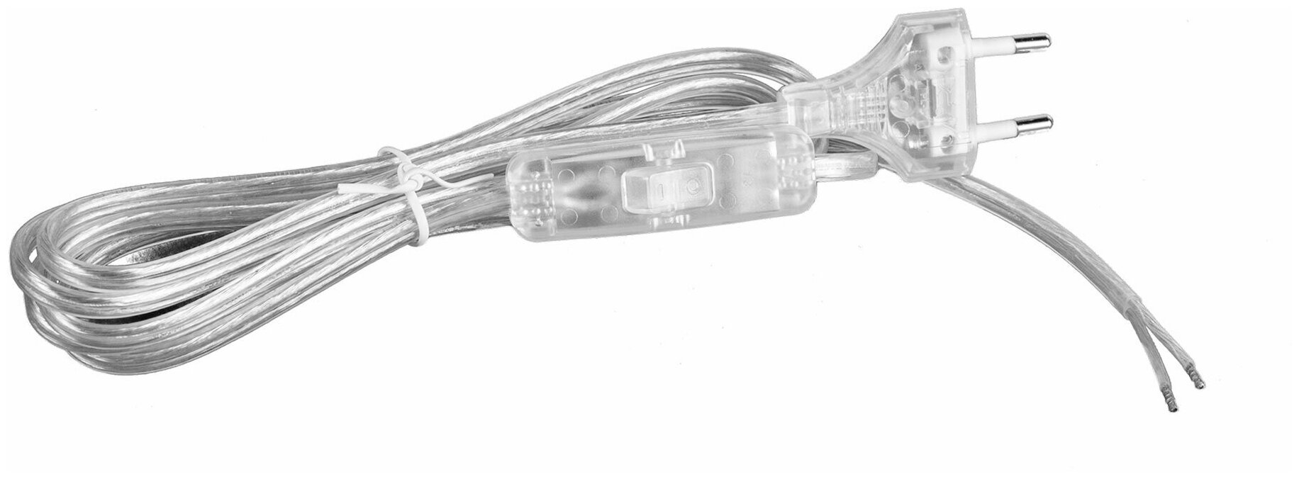 Шнур сетевой с выключателем и вилкой Citilux 6001 прозрачный