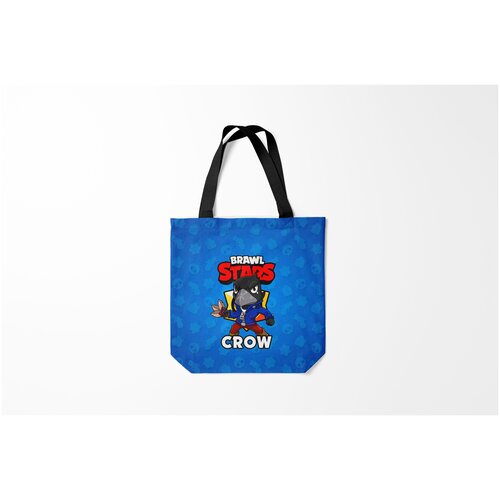 фото Сумка-шоппер / 40х40 см / геймерам / brawl stars crow burnettie