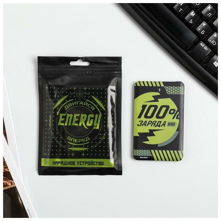 Зарядное устройство "100% заряд", 2500 mAh, 6 х 9,5 см