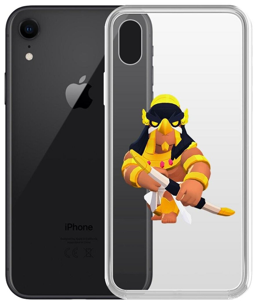 Чехол-накладка Clear Case Brawl Stars-Бо Хорус для iPhone XR