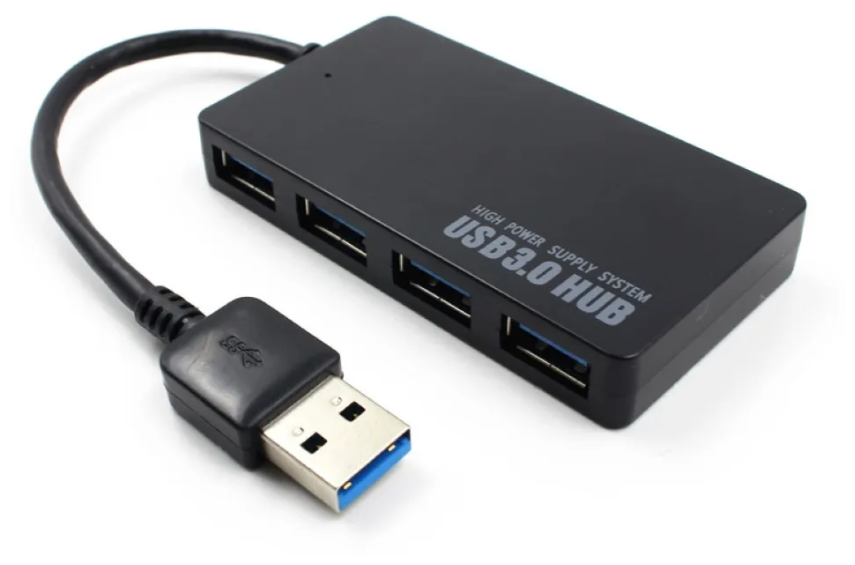 USB-концентратор 3.0 на 4 порта / Hub USB 3.0 4 Ports / Цвет черный