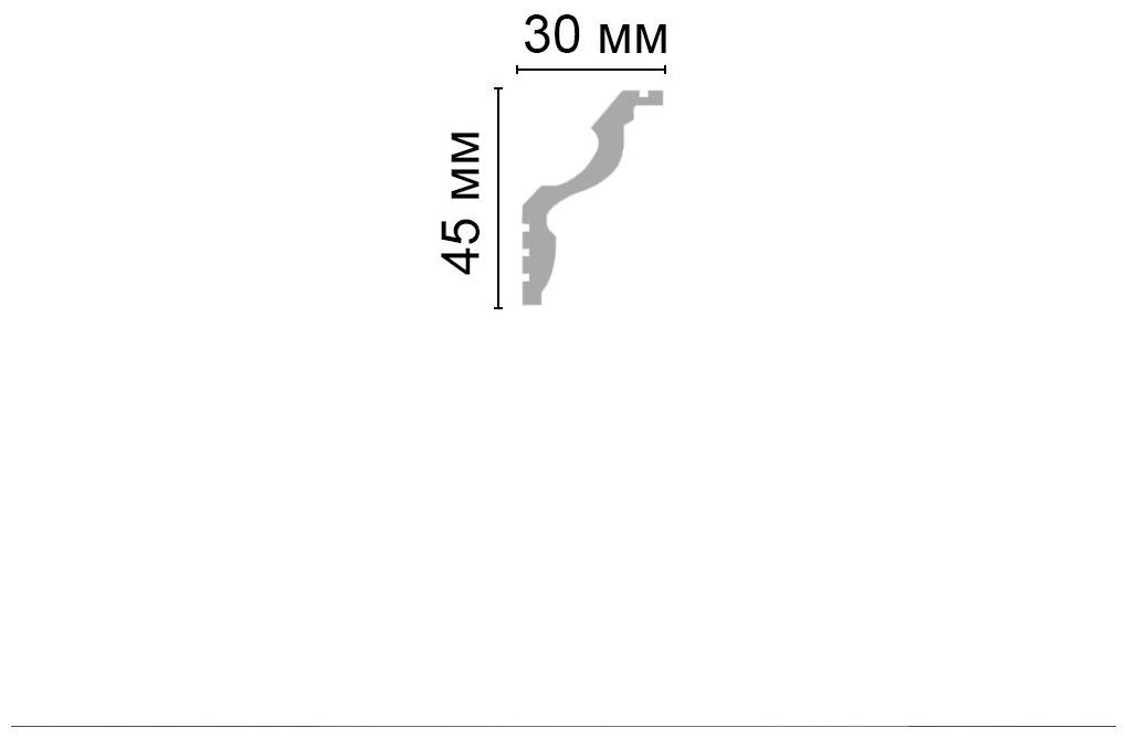 Плинтус потолочный c рисунком DECOMASTER D148AДМ (45*30*2000мм) - фотография № 2