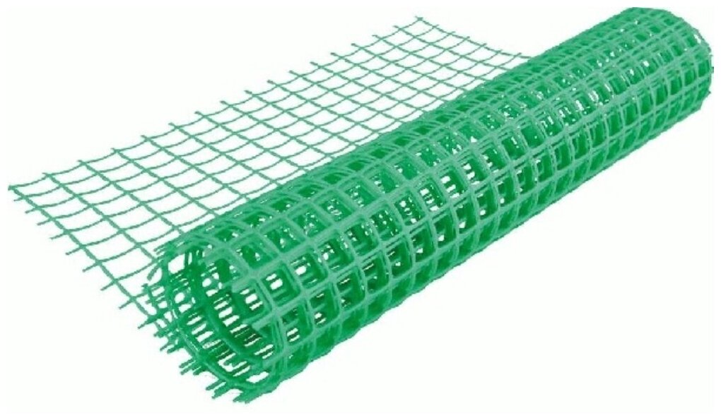 Сетка садовая пластиковая квадратная профи 83*83 мм, 1*20 м, зеленая - фотография № 2