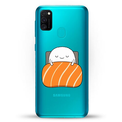 Силиконовый чехол Суши засыпает на Samsung Galaxy M21 силиконовый чехол суши засыпает на samsung galaxy note 10 lite