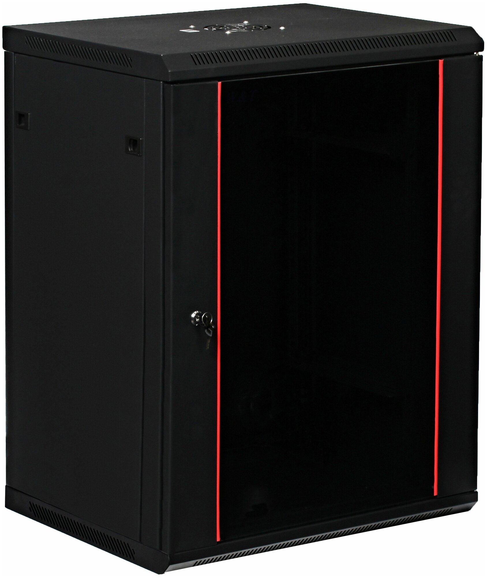 Шкаф 15U 600х500 19 дюймов телекоммуникационный серверный настенный черный C156050BWTWOF