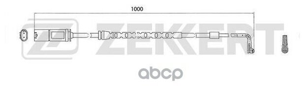 Датчик Износа Тормозных Колодок Bmw X5 (E70) 06- X6 (E71 E72) 08- Zekkert арт. bs-8055