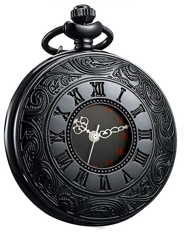 Карманные часы YISUYA, кварцевые, нержавеющая сталь, с крышкой, с секундной стрелкой, на цепочке