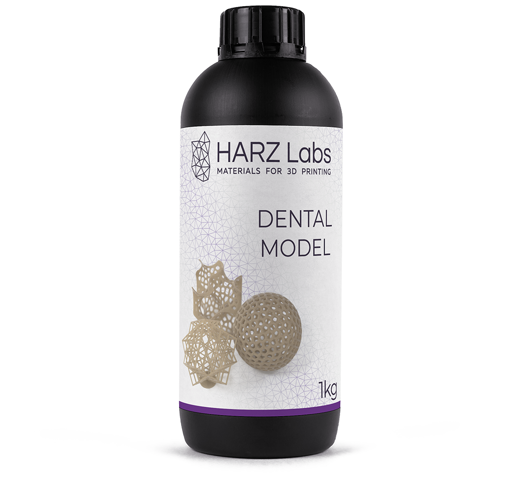 Фотополимер HARZ Labs Dental Model Beige, бежевый (1000 гр)