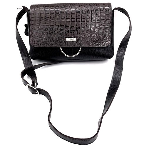 фото Сумка женская, l-craft, натуральная кожа, коричневый