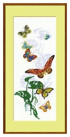 Набор для вышивания "Риолис Экзотические бабочки", 22х50см