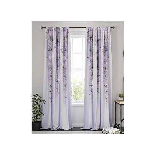 фото Комплект штор томдом фронверс (сиреневый)