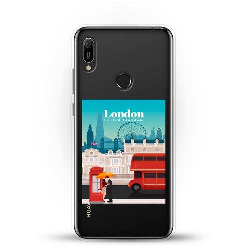 Силиконовый чехол London на Huawei Y6 (2019) силиконовый чехол снежные горы на huawei y6 2019