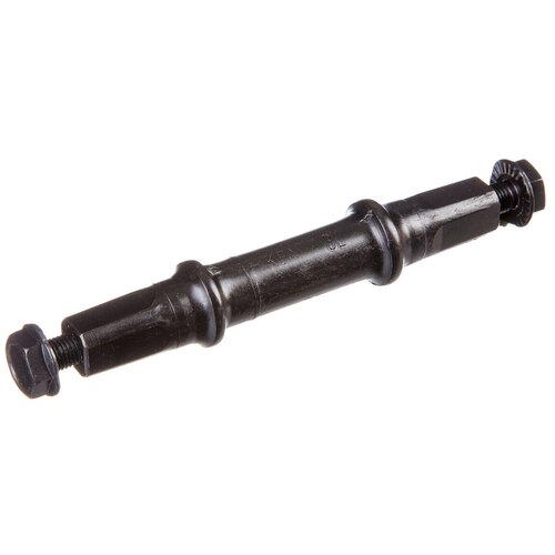 фото Ось для велосипеда stg 3 компонентные системы, квадрат, 116 мм под болты, сталь kenli