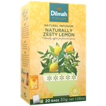 Чайный напиток Dilmah Naturally Zesty Lemon, пакетированный - изображение