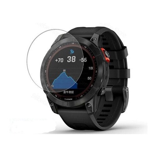 Защитное стекло MyPads Tape для умных смарт-часов Garmin Fenix 7X глянцевое