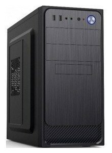 Foxconn Корпус Foxline FZ-053-SX450R " Forza mATX, 450W, 2xUSB2.0, Black, w o FAN, 12 cm fan PSU, power cord"