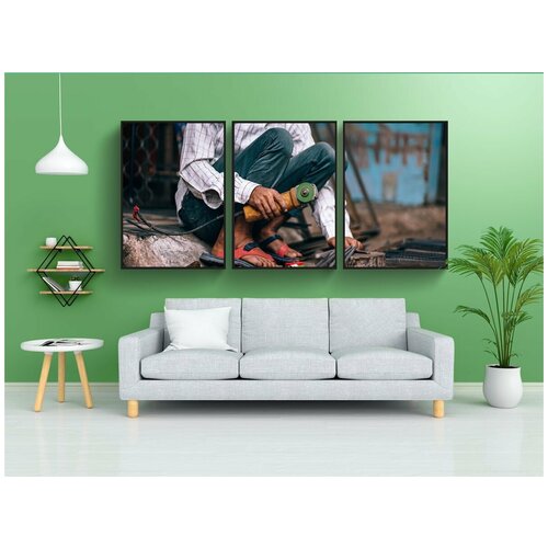 фото Набор модулных постеров для интерьера "активный, архитектуры, азия" 60x90 см. в тубусе, без рамки lotsprints