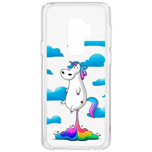 фото Чехол на samsung galaxy s9 plus kruche print flying unicorn / чехол для samsung / чехол с рисунком / чехол с принтом / чехол для самсунг / чехол для самсунг / бампер на гелакси / чехол накладка для гэлэкси / противоударная накладка для samsung galaxy / защита для galaxy / защита на samsung / cиликоновый чехол для samaung galaxy / пластиковый чехол на самсунг / защитный чехол для самсунг / чехольчик / защита телефона / ударопрочный чехол / галакси кruче