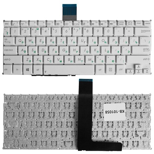 Клавиатура для ноутбука Asus F200CA F200LA F200MA X200 Series Плоский Enter Белая без рамки PN AEEX8E0110 863₽