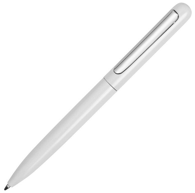 Ручка металлическая шариковая Skate белый/серебристый