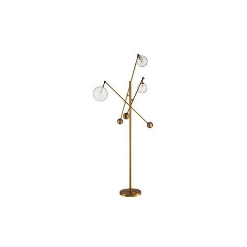 Торшер DELIGHT COLLECTION GLOBE MOBILE KG0965F-3 brass