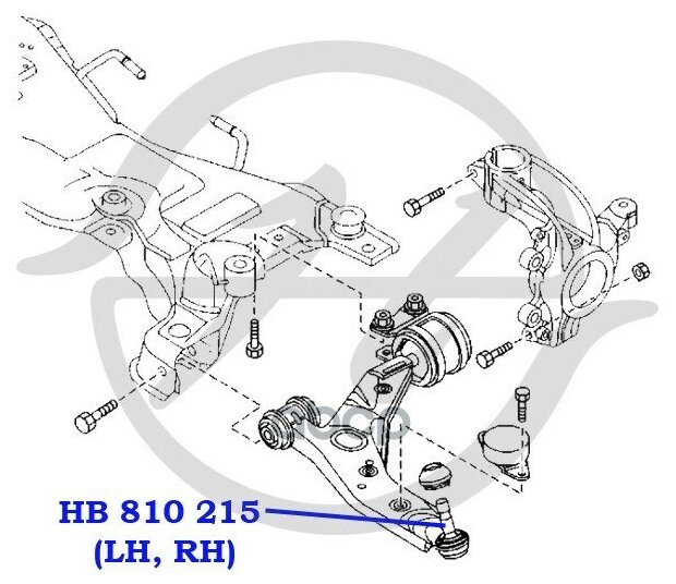 HANSE HB810215 Опора шаровая