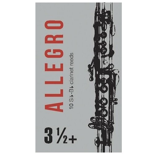 FR18C007 Allegro Трости для кларнета inB/inA № 3,5+ (10шт), FedotovReeds fedotovreeds fr19sa17