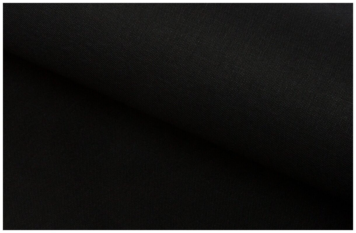 Сорочечная Ткань для шитья Тиси (35%ХБ, 65%ПЭ), Текса Вей, плотность 120г/м3, ширина 1,5*5, черный