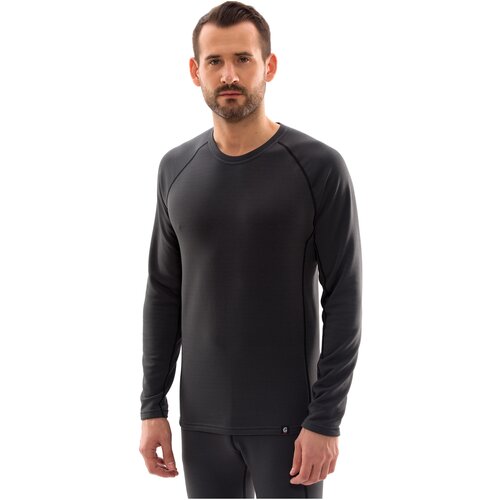 фото Guahoo /термобелье для мужчин/мужской термолонгслив для занятий спортом gt23-2210s, темно-серый, размер 50-52