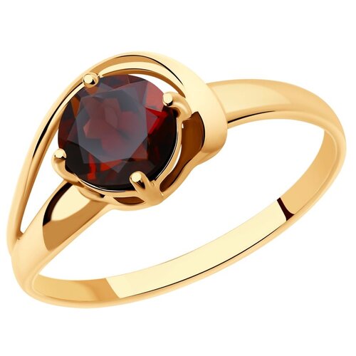 фото Sokolov кольцо из золота с гранатом 37716206, размер 18