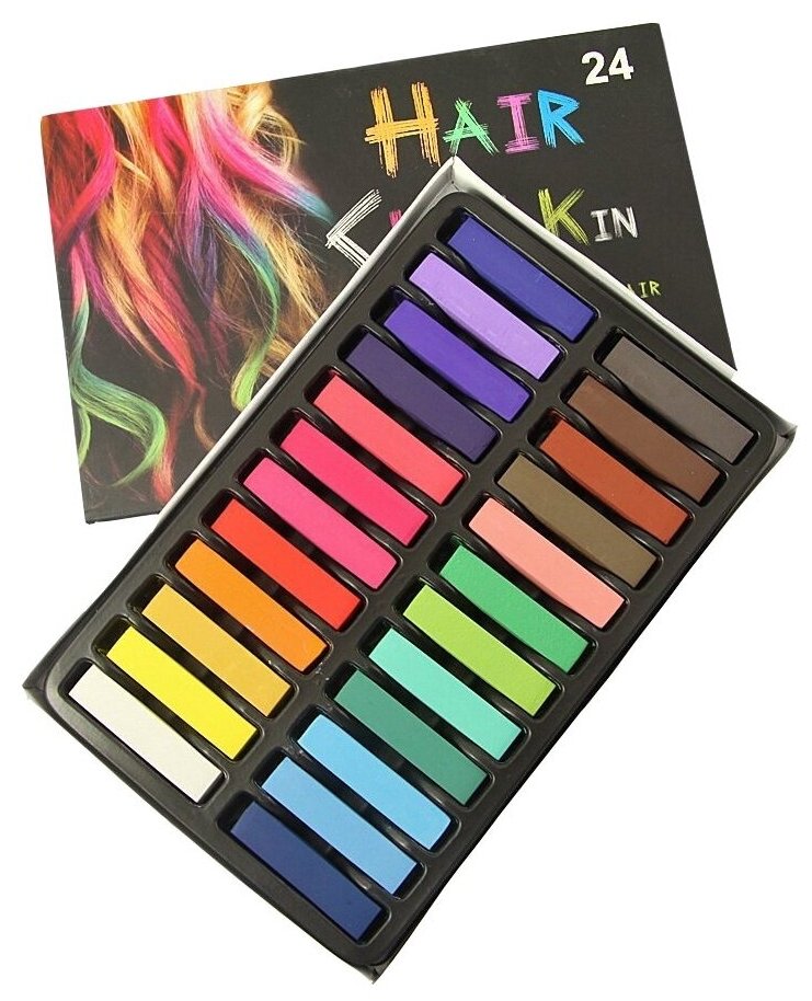 Мелки для волос "Hair Chalk" 24 цвета