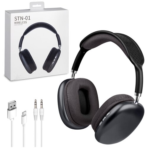 Беспроводные Bluetooth наушники STN-01 черные с поддержкой карты памяти 110000₽