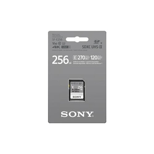 Sony Карта-памяти SDXC 256GB Sony SF-E UHS-II U3 V90 120/270 MB/s (SF-E256)