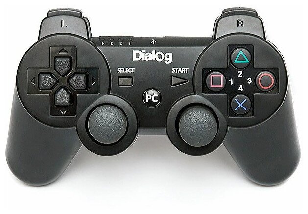 Геймпад Dialog GP-A17 вибрация, 12 кнопок, чёрный - usb, PS3