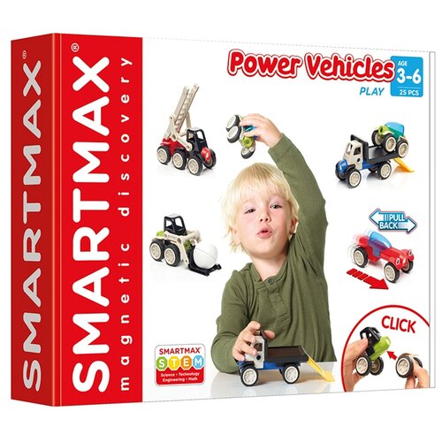 Магнитный конструктор SmartMax/ Bondibon Специальный (Special) набор: Мощная техника, арт. 303