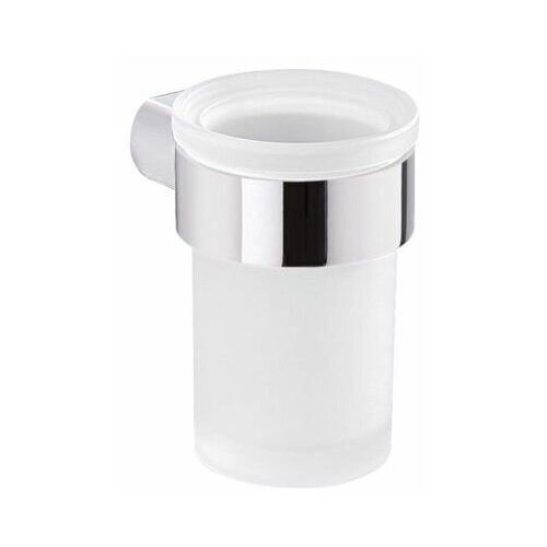 Настенный стеклянный стакан Gedy G-Pirenei, хром