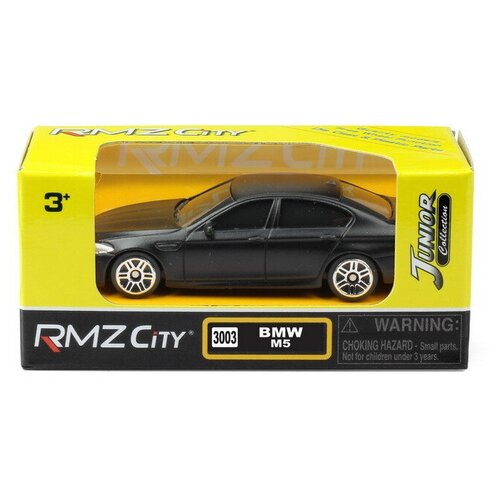 Машинка металлическая Uni-Fortune RMZ City 1-64 BMW M5, без механизмов, черный матовый цвет